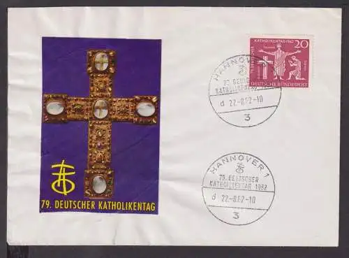 Bund Religion Brief 79 Deutscher Katolikentag schöner Umschlag SST Hannover 1962