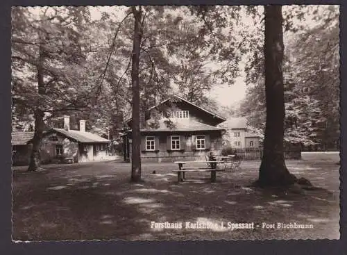 Post Bischbrunn Ansichtskarte Bayern Forsthaus Karlshöhe Spessart