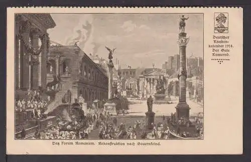 Ansichtskarte Rom Italien Das Forum Romanum Deutscher Knabenkalender 1918