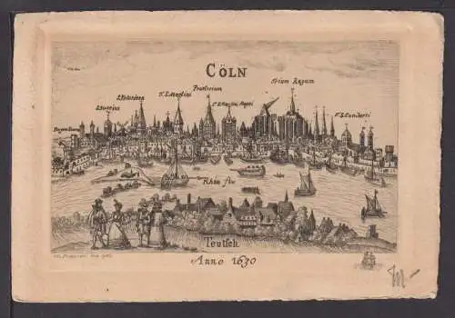 Ansichtskarte Köln NRW Cöln Anno 1630 1905 Brüssel Belgien