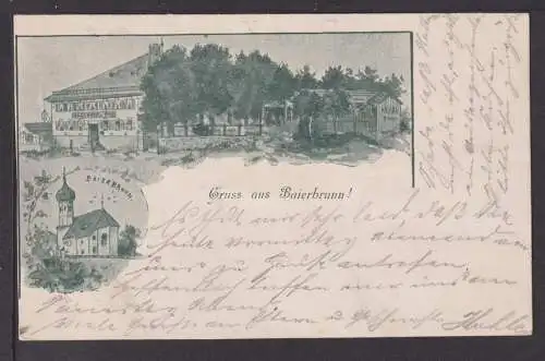 Ansichtskarte Baierbrunn Bayern 1897 München