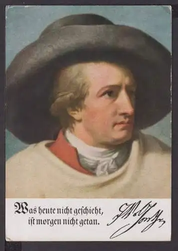 Ansichtskarte Künstlerkarte Johann Wolfgang von Goethe