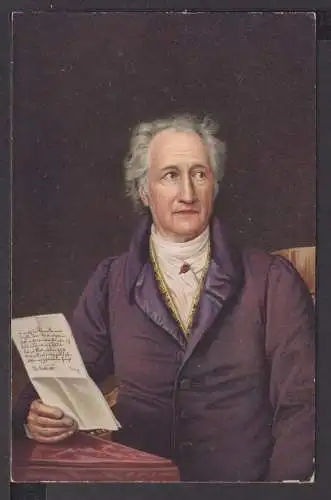 Ansichtskarte Künstlerkarte J. W. von Goethe gem. von Joseph Karl Stieler