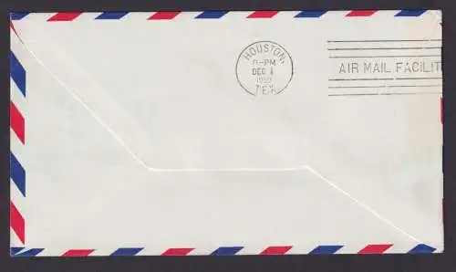 Flugpost Brief Air Mail UNO Vereinte Nationen grüner Jet Flight AM 8 New York