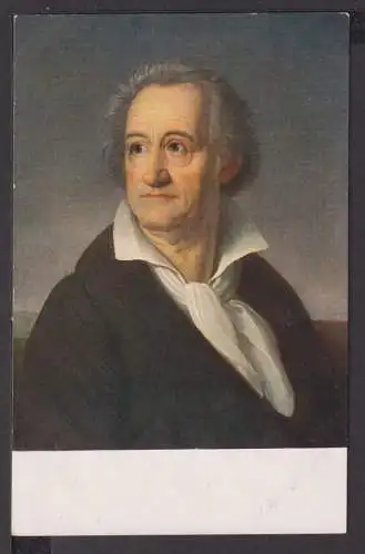 Ansichtskarte Künstlerkarte Portrait Goethe H. C. Kolbe