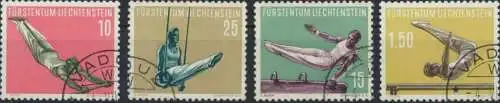 Liechtenstein 353-356 Sport IV Luxus gestempelt Kat.-Wert 60,00