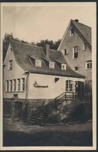 Foto Ansichtskarte Jugendherberge Radevormwald 1948 nach Köln Bramsfeld Schule