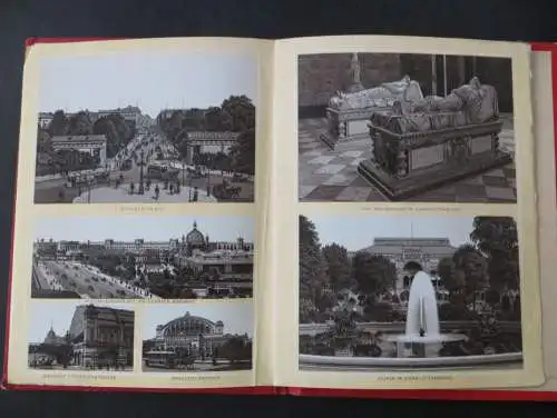 Leporello Album von Berlin 24 Bilder Verlag L. Glaser Leipzig Jugendstil selten