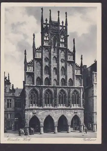 Ansichtskarte Münster Westfalen Rathaus