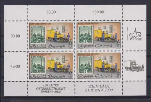 Österreich Kleinbogen Briefmarkenausstellung 2270 Philatelie Luxus 32,-