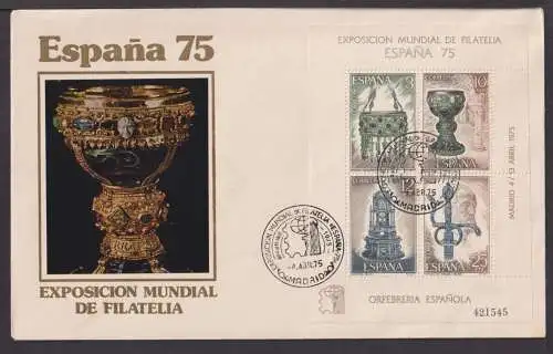 Briefmarken Spanien Europa 1975 Exposition Mundial De Filatelia