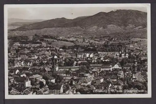 Ansichtskarte Offenburg Baden-Württemberg vom Flugzeug aus gesehen