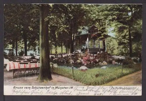 Ansichtskarte Münster NRW 1906 Schützenhof Bissendorf bei Osnabrück