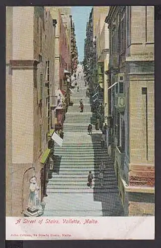 Ansichtskarte Malta A Street of Stairs Valetta