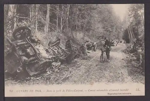 Ansichtskarte 1. Weltkrieg Villers-Cotteret Frankreich 1914 Zerstörung Militär