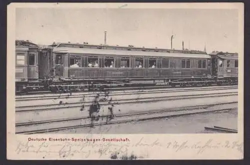 Ansichtskarte Deutsches Reich Hamburg Deutsche Eisenbahn Speisewagen Dortmund