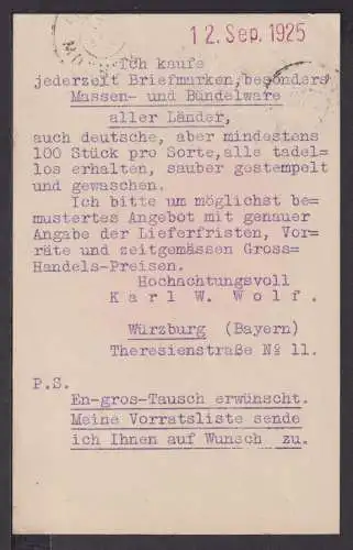 Deutsches Reich Brief EF 370 Auslands Drucksachenkarte Würzburg Samaden Schweiz