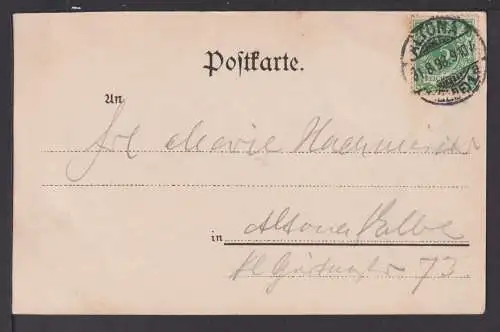 Ansichtskarte Bramstedt Schleswig-Holstein 1898 div Ansichten Altona Hamburg