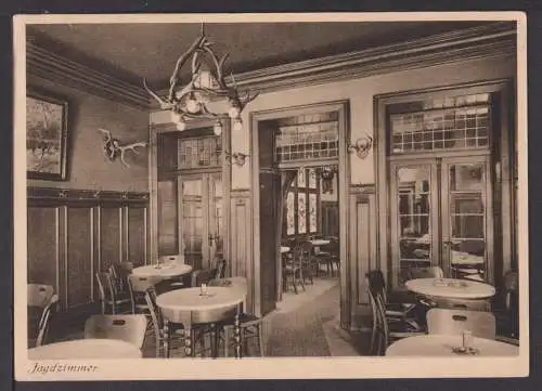 Ansichtskarte Münster NRW 1931 Gaststätte Stuhlmacher Jagdzimmer Köln