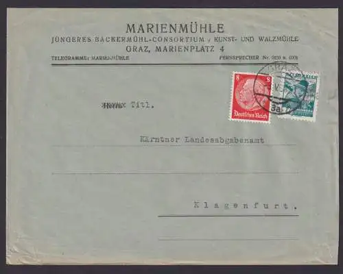 Ostmark MIF Österreich Deutsches Reich Hindenburg Graz Klagenfurt 1938