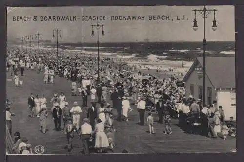 Ansichtskarte Rockaway Beach and Boardwalk USA 1936 Augsburg Bayern