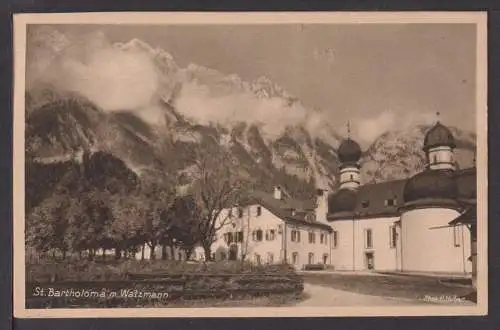 Ansichtskarte St Bartholomä Königsee Watzmann Bayern 1926 Berlin