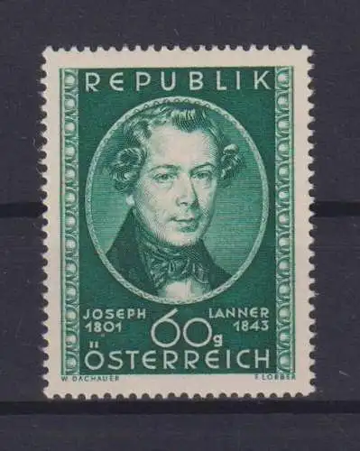 Österreich 964 Josef Lanner Komponist Musik Luxus postfrisch MNH KatWert 6,00