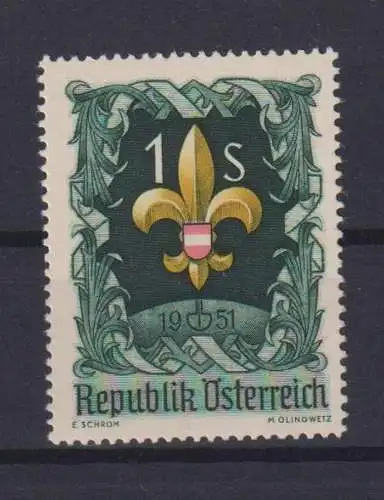 Österreich 966 Pfadfinder Luxus postfrisch MNH 1951 Kat.-Wert 6,00