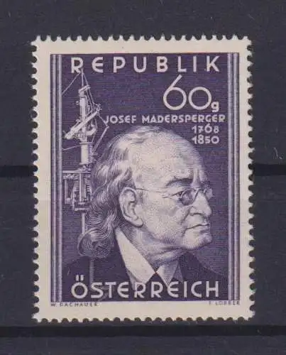 Briefmarken Österreich 951 Josef Madersperger Erfinder Nähmaschine postfrisch