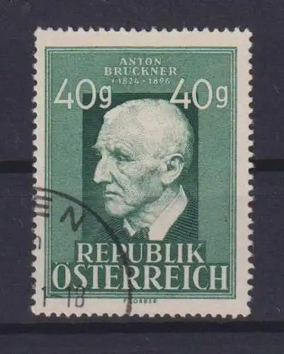 Österreich 941 Anton Bruckner Komponist Musik Luxus gestempelt Kat.-Wert 10,00