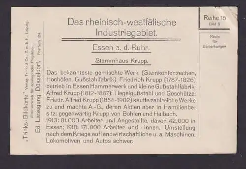 Ansichtskarte Essen Ruhr Stammhaus Krupp Rheinisch Westfälische Industrie