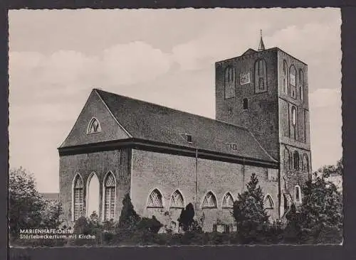 Ansichtskarte Marienhafe Niedersachsen Ostfriesland Störtebeckerturm mit Kirche