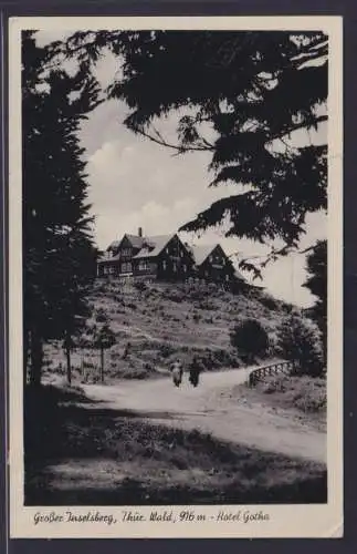 Ansichtskarte Gotha Großer Inselberg Hotel Gotha nach Leipzig