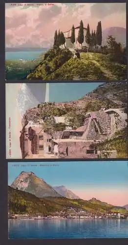 Ansichtskarte Sammlung Lot 20 Stk. Italien Gardasee u.a. Künstlerkarte Signiert