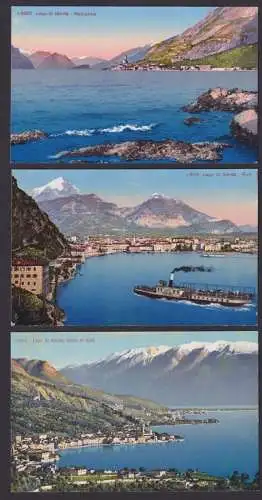 Ansichtskarte Sammlung Lot 20 Stk. Italien Gardasee u.a. Künstlerkarte Signiert