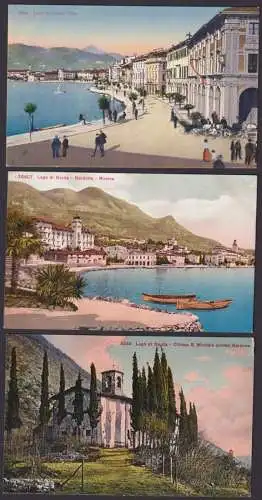 Ansichtskarte Sammlung Lot 20 Stk. Italien Gardasee u.a. Künstlerkarte Signiert