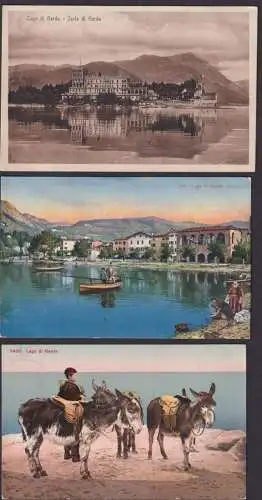 Ansichtskarte Sammlung Lot 20 Stk. Italien Gardasee u.a. Künstlerkarte Signiert