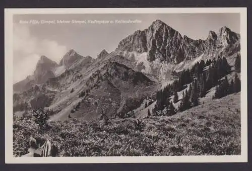 Ansichtskarte Rote Flüh Tannheimer Berge Bayern Gimpel Kellerspitze