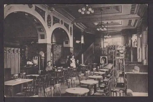 Ansichtskarte Münster i.W. NRW 1920 Cafe Wagner Seltene Innenansicht Dortmund