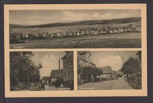 Ansichtskarte Duingen Niedersachsen Hauptstraße Bahnhofstraße