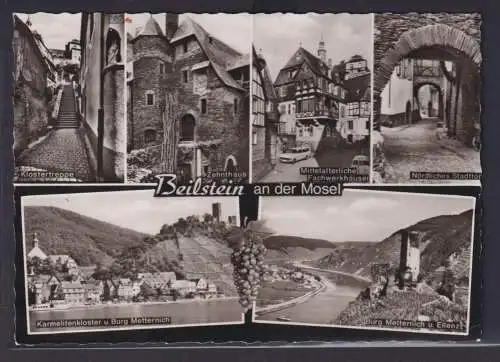 Ansichtskarte Beilstein Mosel Fluß Zehnthaus Burg Metternich Karmelitenkloster