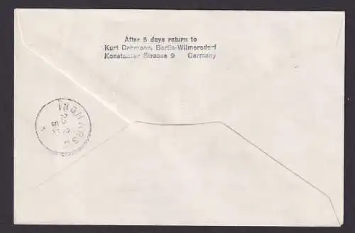 Helikopter Flugpost Brief Air Mail MED Sockhilm Skärgarden Zuleitung DDR Berlin