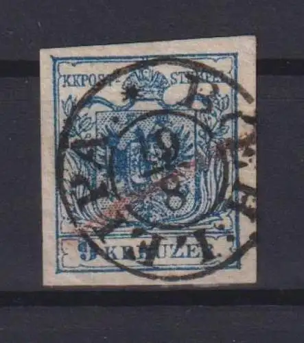 Briefmarken Österreich Klassik 5 9 Kreuzer blau Kaiserreich Ausgabe 1850 Wappen