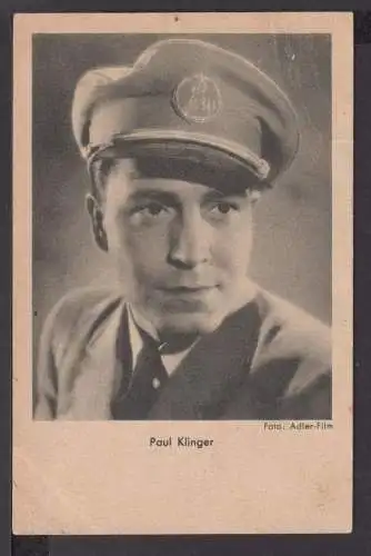 Ansichtskarte Künstler Paul Klinger Schauspieler