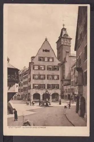 Ansichtskarte Stuttgart Baden-Württemberg 1944 Altstadt Seiss-Str.