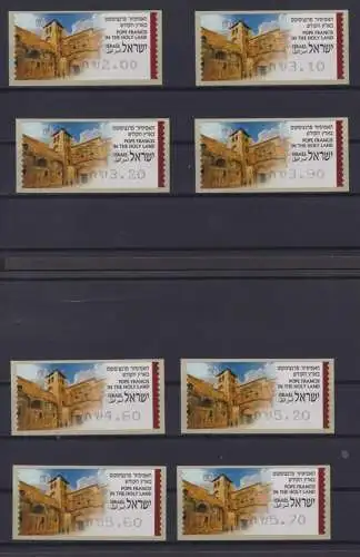 Israel ATM Automatenmarken Luxsus postfrisch MNH 16 Stück