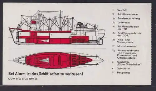 Eintrittskarte Rostock Schiffbaumuseum Traditionsschiff Frieden Rostock Schmarl