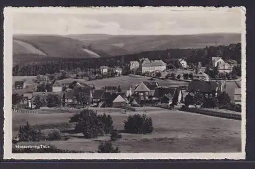 Ansichtskarte Masserberg Thüringen Ortsansicht mit Bergpanorama Verlag