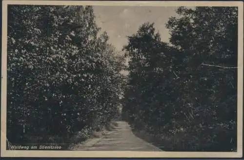 SBZ Ansichtskarte EF 216 Berlin Rummelsburg Waldweg am Stienitzsee 5.9.1949