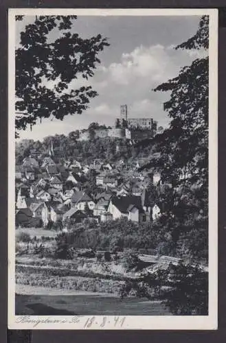 Ansichtskarte Königstein Taunus Hessen 1941 Flensburg Schleswig-Holstein